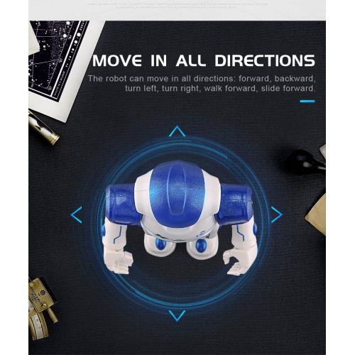  Threeking Robots Toys Gifts for 8+ Years Old Kids RC Robot Toys Programmable Smart Sensing Music Robot Toys Birthday Gifts Presents Indoor Toys for Kids - Male Voice