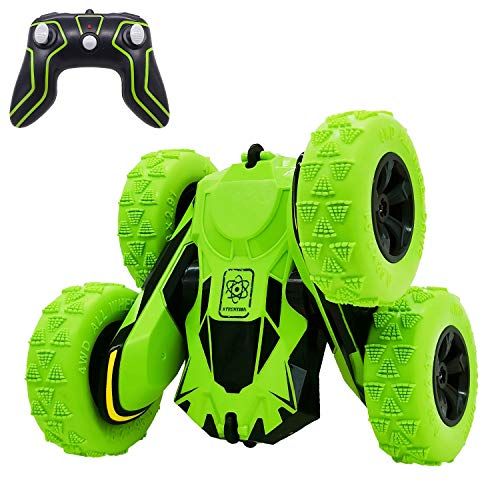  Threeking RC Cars Stunt car Remote Control Car Double Sided 360° Flips Rotating 4WD Outdoor Indoor car Toy Present Gift for Boys/Girls Ages 6+