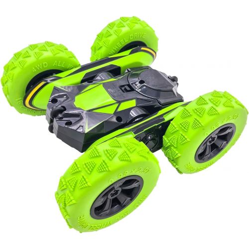  Threeking RC Cars Stunt car Remote Control Car Double Sided 360° Flips Rotating 4WD Outdoor Indoor car Toy Present Gift for Boys/Girls Ages 6+