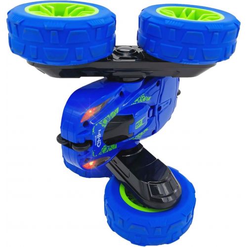  Threeking RC Cars Stunt car Remote Control Car Double Sided 360° Flips Rotating 4WD Indoor Outdoor car Toy Present Gift for Boys/Girls Ages 6+