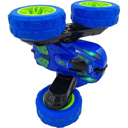  Threeking RC Cars Stunt car Remote Control Car Double Sided 360° Flips Rotating 4WD Indoor Outdoor car Toy Present Gift for Boys/Girls Ages 6+