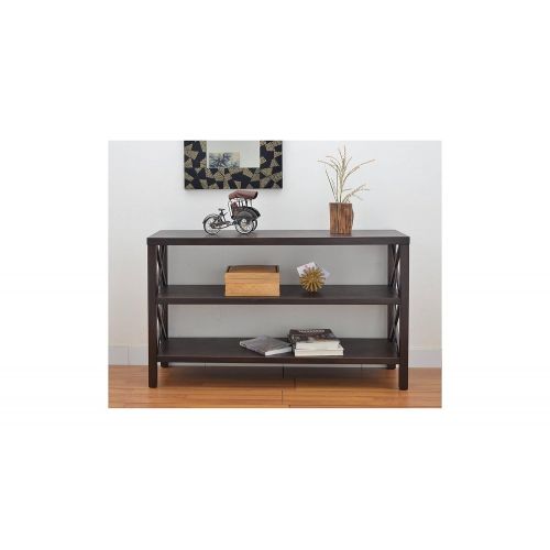  Threshold Home Office Furniture & Decor Bookcases Owings Console Table with 2 Shelves By Dreamsales