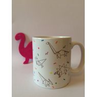 /ThriftBoxUK Dinosaur Origami Mug