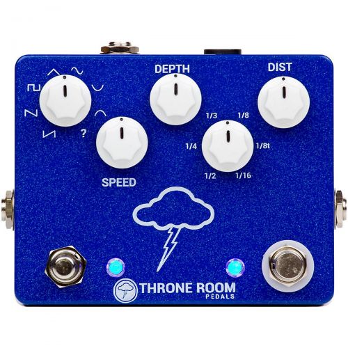  Throne Room Pedals},description:The Throne Room Tremolo has a purely analog signal path for lush, vintage tremolo sounds. At no point is your signal converted to digital. It featur