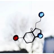 ThroughtheMicroscope Stained Glass Suncatcher - Serotonin