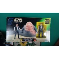 ThrowbackCollectible Star Wars The Power of The Force Jabba The Hutt and Han Solo Figure Set 1990s Kenner