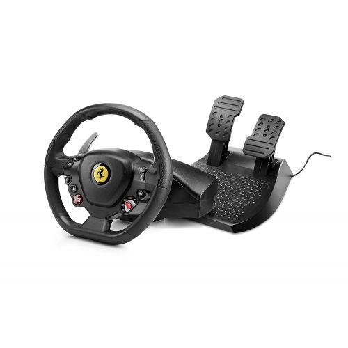  [아마존베스트]ThrustMaster T80 Ferrari 488 GTB Edition Steering Wheel + Pedals Playstation 4 Black