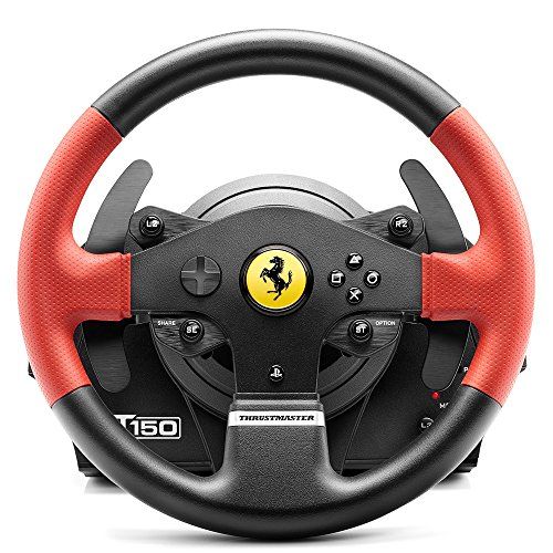  [아마존베스트]Thrustmaster T150 Ferrari Edition (Steering Wheel + 2 Pedal Set, Force Feedback, 270° - 1080°, PS4 / PS3 / PC)