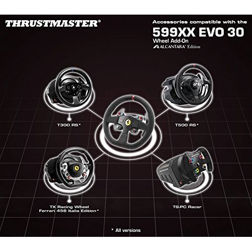  [아마존베스트]Thrustmaster Ferrari GTE Wheel Add-On (Steering Wheel AddOn, 28 cm, PS4/PS3/Xbox One/PC)