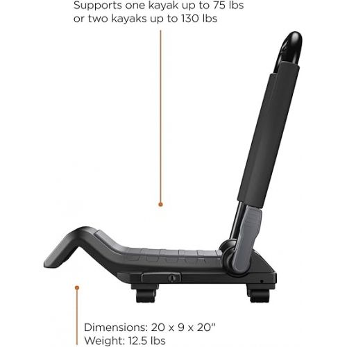 툴레 Thule Hull-a-Port XT Rooftop Kayak Carrier