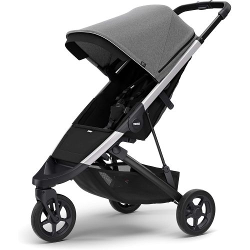 툴레 Thule Spring Stroller, Grey Melange with Silver Frame, One Size