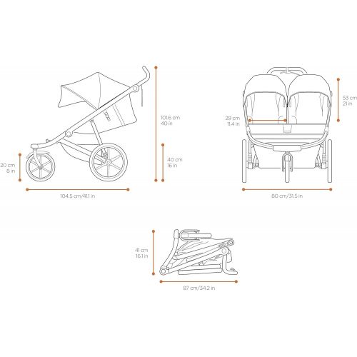 툴레 Thule Urban Glide 2 Jogging Stroller