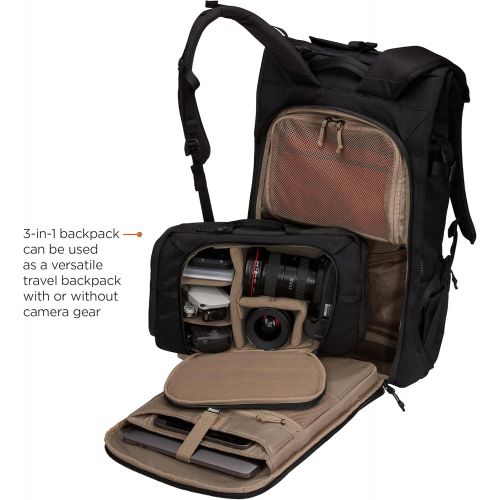 툴레 Thule Covert DSLR Camera Backpack with Removable Camera Pod