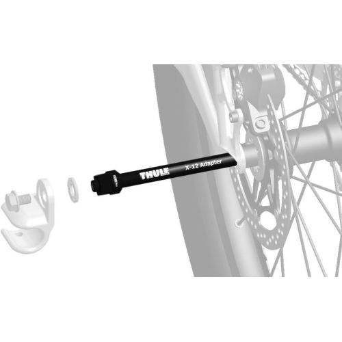 툴레 Thule Syntace X-12 2014 Baby Bicycle Accessory Thru Axle Black One Size