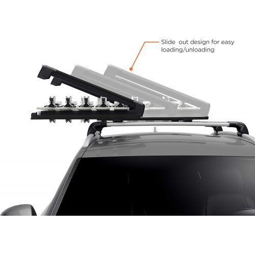 툴레 Thule SnowPack SkiSnowboard Carrier, 4 Pair-Aluminum