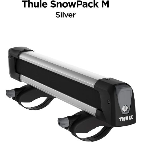 툴레 Thule SnowPack SkiSnowboard Carrier, 4 Pair-Aluminum