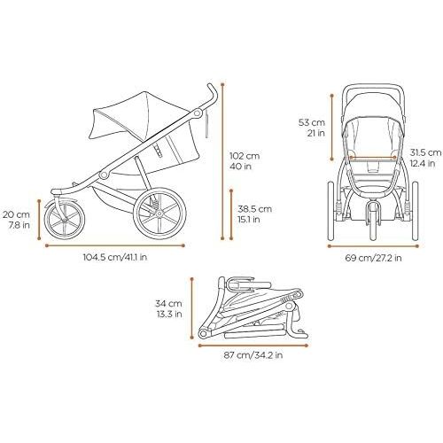 툴레 Thule Urban Glide 2.0 Jogging Stroller