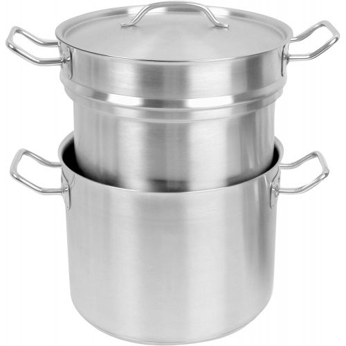  Thunder Group 8 QT 18/8 Stainless Steel Double Boiler (3 PCS Set)