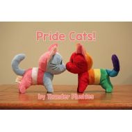 /ThunderPlushies LGBT PRIDE Cats! Custom flag colors also available! *Please read description about production times*