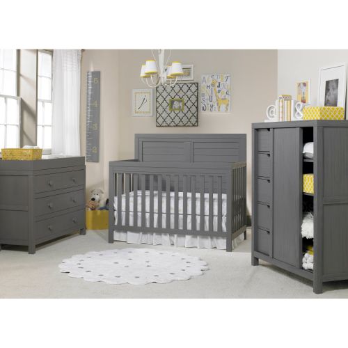  Ti Amo Castello 4-in-1 Convertible Crib Weathered Grey by Ti Amo