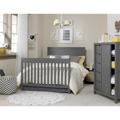  Ti Amo Castello 4-in-1 Convertible Crib Weathered Grey by Ti Amo