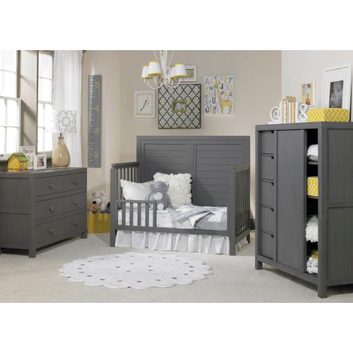  Ti Amo Castello 4-in-1 Convertible Crib Weathered Grey by Ti Amo