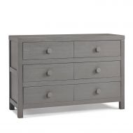 Tiamo Ti Amo Castello RTA Double Dresser, Wire Brushed Seashell