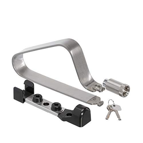  TiGr Mini Lightweight Titanium Bicycle Lock & Mounting Clip, Strong and Light Easy to Carry Bike Lock