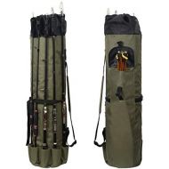 [아마존베스트]TiRiSMART Rod Bag Fishing Bag Fishing Case Waterproof Fishing Tool Storage Bag with Large Capacity for 5 Bars