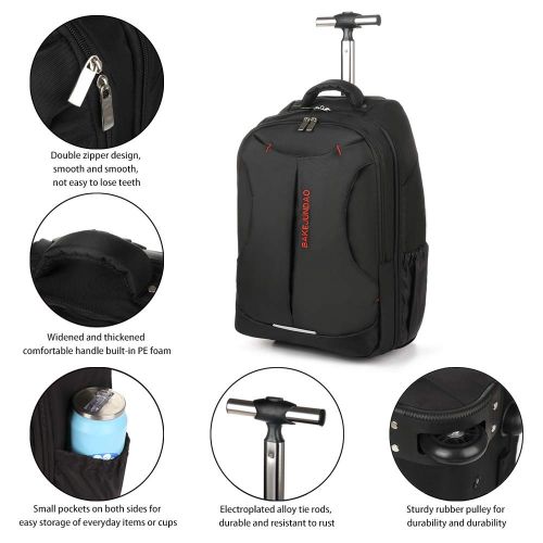  TiTa-Dong Wheeled Laptop Backpack 18 Rolling Carry-on Trolley School Bags Travel Luggage