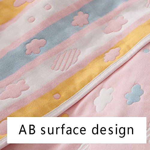  TiTa-Dong Premium Toddler Blankets - 6 Layers of 100% Organic Hypoallergenic Muslin Cotton Throw/Swaddle Blanket/Baby Receiving Swaddling Blankets - Perfect Infant Newborn Girl Boy Shower Gi