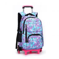 TiTa-Dong Rolling Laptop Backpack Luggage Wheeled Backpack Trolley School Bags with Six Wheels for Boys Girls Kids Teenagers Students Schooling Travel