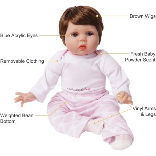  Tianara Reborn Baby Silicone Doll Gifts 22 inch Realistic Real Like Newborn Girl Pink Outfit