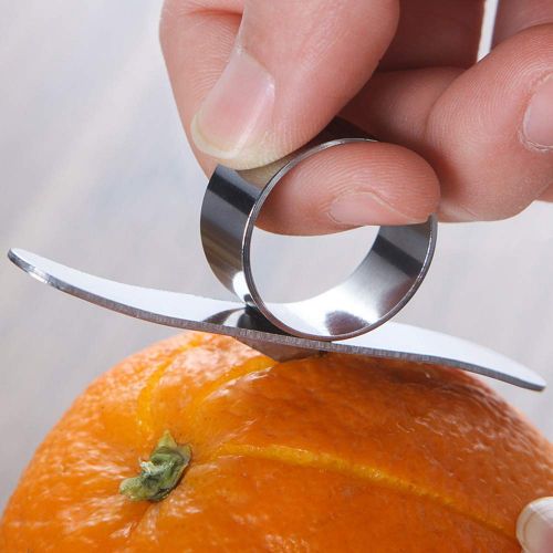  TianranRT Edelstahl Orange Peeler Entferner Slicer Cutter Zitrone Citrus Parer Tools Orangenschaler Zitrus Werkzeuge