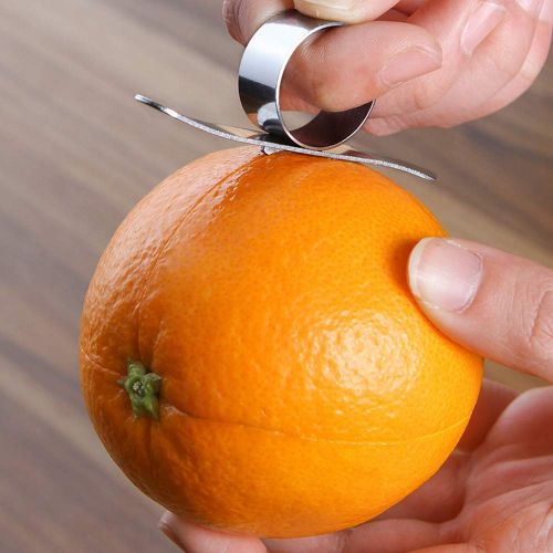  TianranRT Edelstahl Orange Peeler Entferner Slicer Cutter Zitrone Citrus Parer Tools Orangenschaler Zitrus Werkzeuge