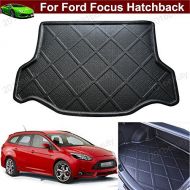 Tiantian Car Mat Boot Mat Pad Cargo Mat Cargo Liner Cargo Cover Trunk Liner Tray Floor Mat Custom Fit for Ford Focus Hatchback 2012 2013 2014 2015 2016 2017 2018 2019