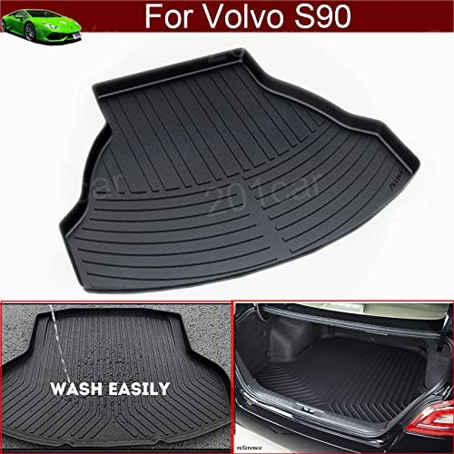  Tiantian 1pcs TPO Car Boot Liner Rear Trunk Pretect Mat Trunk Tray Trunk Cargo Liner Mat Cargo Tray Floor Mat Custom Fit for Volvo S90 2017 2018 2019