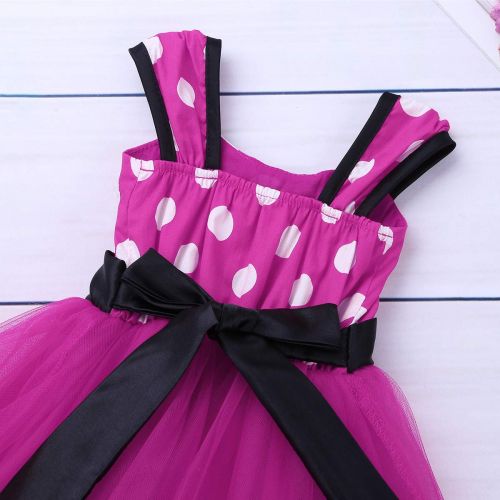  TiaoBug Infant Girls Polka Dots Princess Birthday Party Cartoon Mouse Costume Halloween Pageant Tutu Dress Dance Skirt Outfit