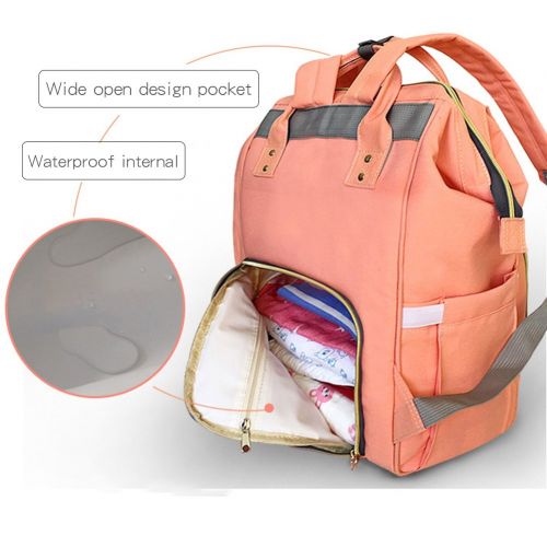  Wide Open Designed Baby Diaper Bag, Ticent Multi-Function Travel Backpack Nappy Tote Bags for Mom &...