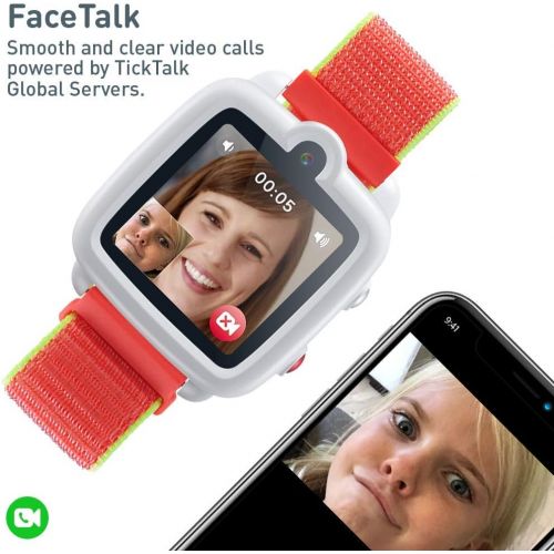  [아마존핫딜][아마존 핫딜] TickTalk 3 Unlocked 4G LTE Universal Kids Smart Watch Phone with GPS Tracker, Combines Video, Voice and Wi-Fi Calling, Messaging, Camera, IP67 Waterproof&SOS