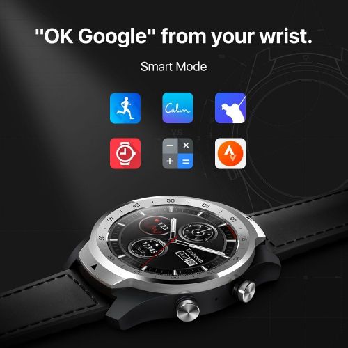  [아마존 핫딜] [아마존핫딜]Ticwatch Pro, Premium Smartwatch with Layered Display for Long Battery Life, NFC Payment and GPS Build-in, Wear OS by Google, Compatible with iOS and Android (Silver)