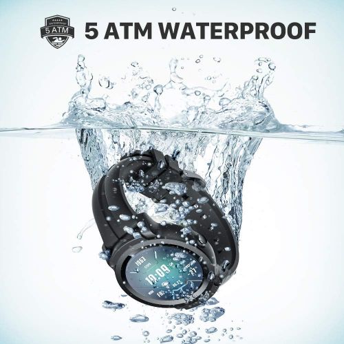  [아마존베스트]Ticwatch E2, Waterproof Smartwatch with 24 Hours Heart Rate Monitor, Wear OS by Google, Compatible with Android and iOS