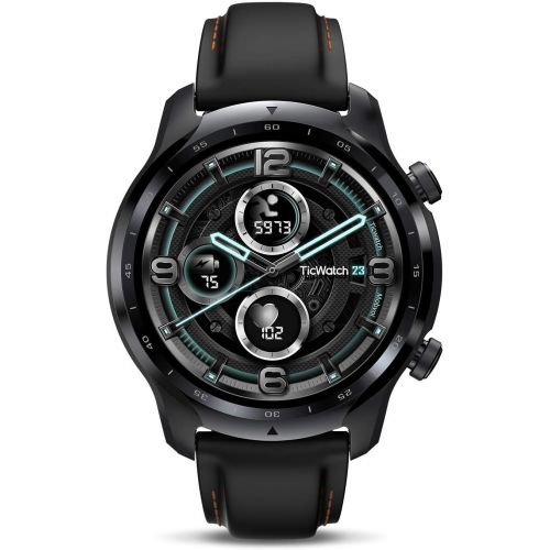  TicWatch Pro 3 GPS Smart Watch Mens Wear OS Watch Qualcomm Snapdragon Wear 4100 Platform Health Fitness Monitor 3-45 Days Battery Life GPS NFC Heart Rate Sleep Tracking IP68 Waterp