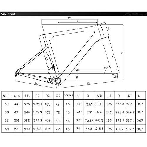  Tideace T1000 Disc Brake Carbon Fiber Road Frame 142MM UD Carbon Road Bike Frame Di2 Carbon Fiber Bicycle Frameset 50/53/56/59CM