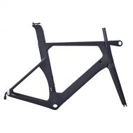 Tideace Super Light Monocoques Carbon Road Bike Frame One-Piece Carbon Fiber Racing Bike Frameset with Stem