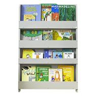 Tidy Books - Kids Bookshelf | Grey Bookshelf | Wooden Book Shelves for Kids - 45.3 x 30.3 x 2.8 in | ECO Friendly | Handmade - The Original Since 2004