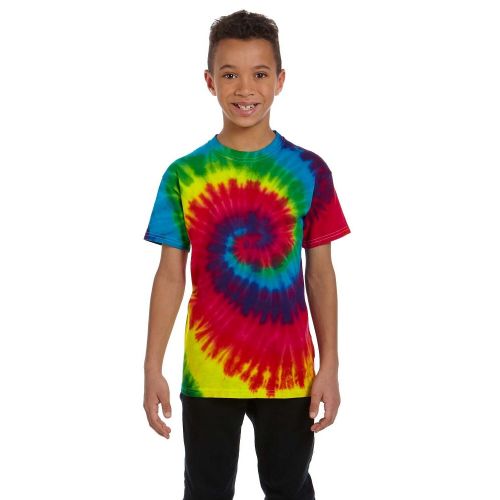  Tie-Dye Boys Reactive Rainbow Tie-Dyed T-Shirt