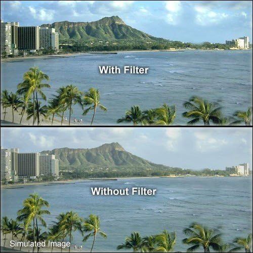 Tiffen HAZE Filters Camera Lens Sky & UV Filter, Black (95CHZE)