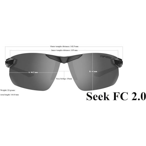  Seek FC 2.0 Sport Sunglasses Men & Women - Ideal For Cycling, Golf, Hiking, Running, Tennis & Pickleball