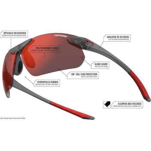  Seek FC 2.0 Sport Sunglasses Men & Women - Ideal For Cycling, Golf, Hiking, Running, Tennis & Pickleball